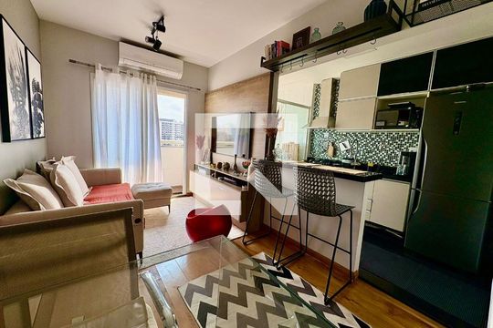 Sala de apartamento à venda com 1 quarto, 40m² em Santa Cecilia, São Paulo