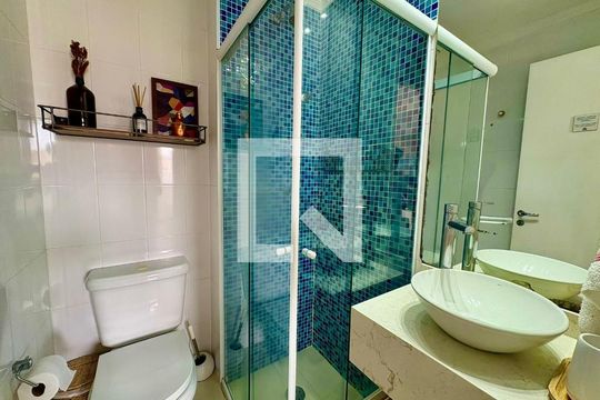 Banheiro de apartamento à venda com 1 quarto, 40m² em Santa Cecilia, São Paulo