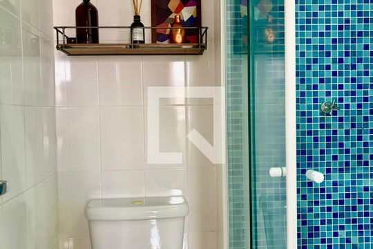 Banheiro de apartamento à venda com 1 quarto, 40m² em Santa Cecilia, São Paulo