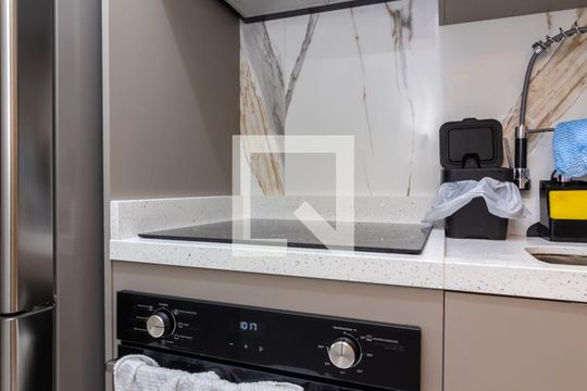 Cozinha de apartamento à venda com 1 quarto, 42m² em Parada Inglesa, São Paulo