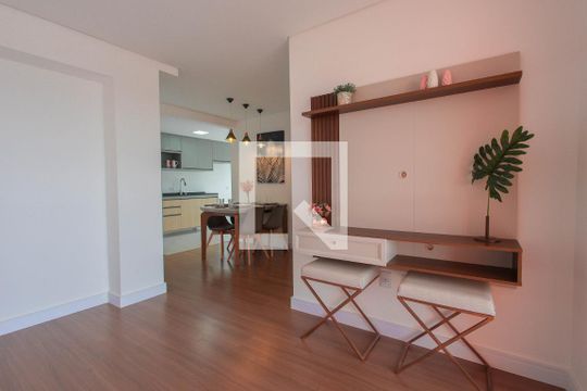 sala de apartamento para alugar com 2 quartos, 60m² em Jardim Barcelona, Indaiatuba