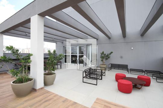 Área comum de kitnet/studio para alugar com 1 quarto, 27m² em Liberdade, São Paulo