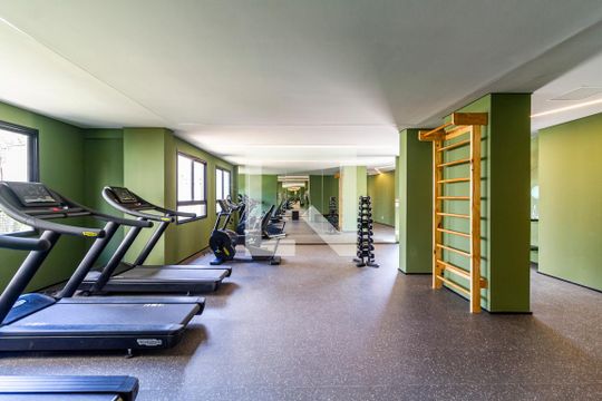 Área comum - Academia de kitnet/studio para alugar com 1 quarto, 25m² em Pinheiros, São Paulo