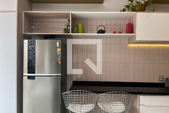 Cozinha de kitnet/studio à venda com 1 quarto, 45m² em Perdizes, São Paulo
