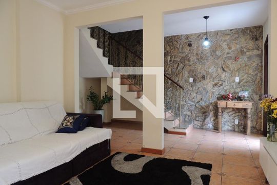 Sala de casa de condomínio à venda com 4 quartos, 187m² em Taquara, Rio de Janeiro