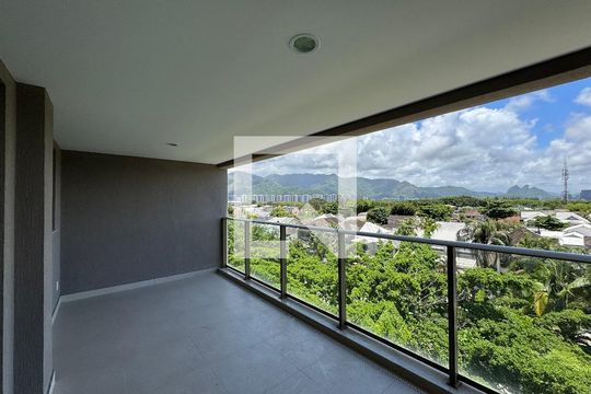 Varanda Sala de apartamento à venda com 3 quartos, 124m² em Barra da Tijuca, Rio de Janeiro
