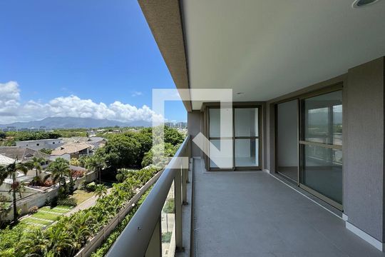 Varanda Sala de apartamento à venda com 3 quartos, 124m² em Barra da Tijuca, Rio de Janeiro