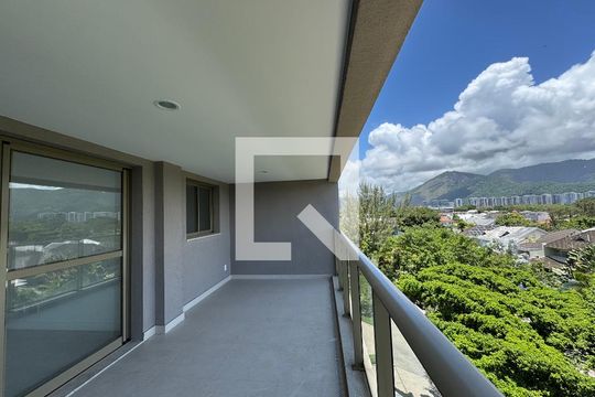 Varanda Sala de apartamento à venda com 3 quartos, 124m² em Barra da Tijuca, Rio de Janeiro