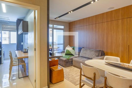Sala de Jantar de apartamento à venda com 2 quartos, 72m² em Alphaville Nova Lima, Nova Lima