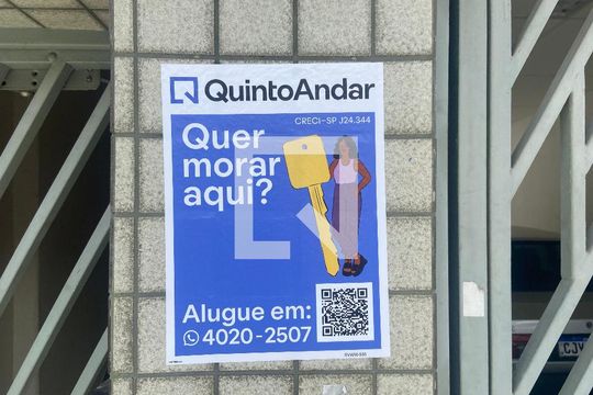 Fachada Plaquinha de apartamento para alugar com 1 quarto, 25m² em Vila Canero, São Paulo