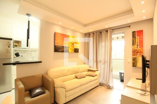 Sala de apartamento para alugar com 2 quartos, 58m² em Vila Andrade, São Paulo