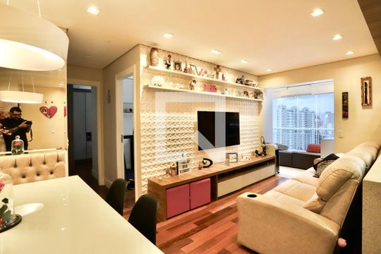 Sala de apartamento à venda com 2 quartos, 67m² em Brás, São Paulo