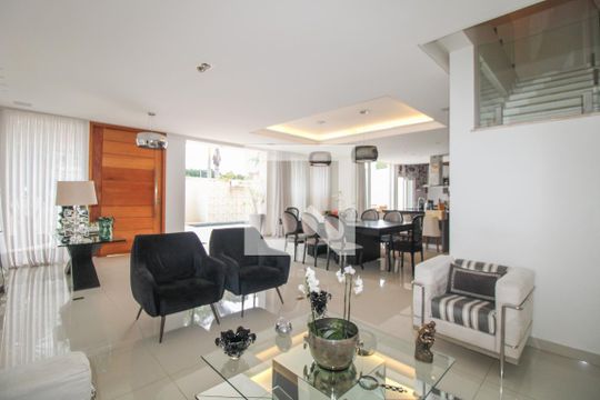 Sala de estar e jantar de casa à venda com 5 quartos, 330m² em Jardim Quarto Centenário, Campinas