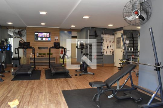 Área comum - Academia de apartamento para alugar com 3 quartos, 80m² em Santa Quiteria, Curitiba