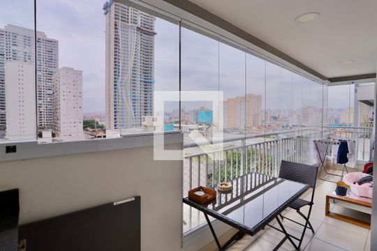 Varanda de apartamento à venda com 2 quartos, 59m² em Brás, São Paulo
