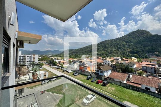 Varanda de apartamento à venda com 2 quartos, 55m² em Vargem Pequena, Rio de Janeiro