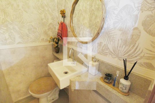 Lavabo de casa de condomínio para alugar com 3 quartos, 82m² em Granja Marileusa, Uberlândia