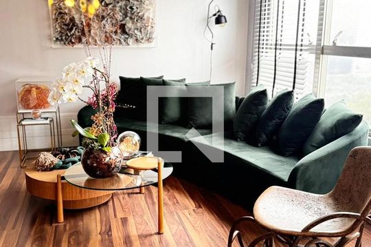 Sala de apartamento à venda com 2 quartos, 145m² em Panamby, São Paulo