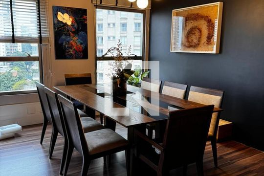 Sala de Jantar de apartamento à venda com 2 quartos, 145m² em Panamby, São Paulo