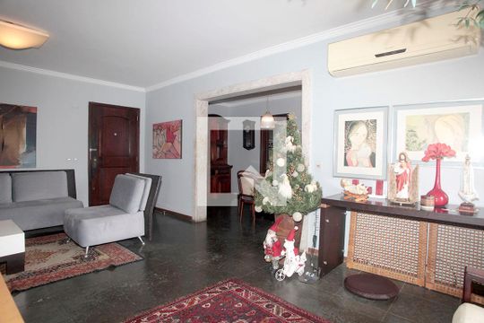 Sala de Estar de apartamento à venda com 3 quartos, 159m² em Rio Branco, Porto Alegre