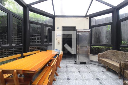 Área Comum - Churrasqueira de apartamento para alugar com 1 quarto, 45m² em Vila Olímpia, São Paulo