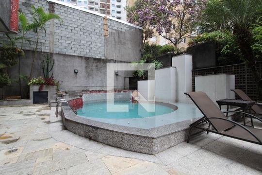 Área Comum - Piscina de apartamento para alugar com 1 quarto, 45m² em Vila Olímpia, São Paulo