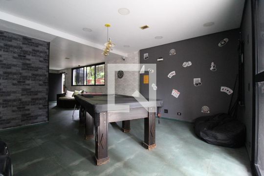 Área Comum - Salão de Jogos de apartamento para alugar com 1 quarto, 45m² em Vila Olímpia, São Paulo