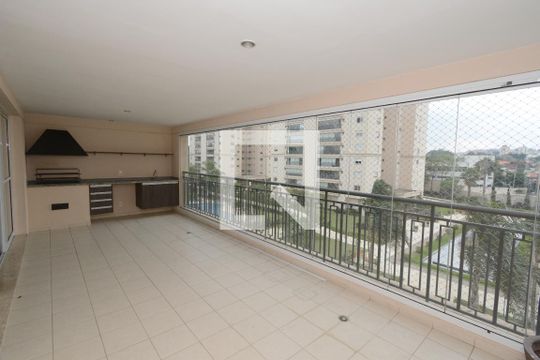 Varanda gourmet de apartamento para alugar com 4 quartos, 163m² em Campo Grande, São Paulo