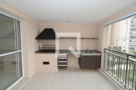 Varanda gourmet de apartamento para alugar com 4 quartos, 163m² em Campo Grande, São Paulo