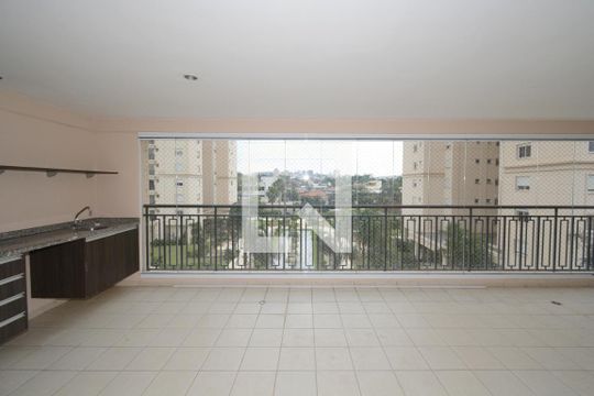 Varanda gourmet de apartamento para alugar com 4 quartos, 163m² em Campo Grande, São Paulo