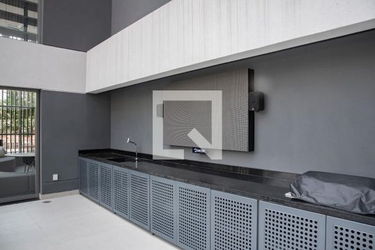 Área comum - Cine lounge de kitnet/studio à venda com 1 quarto, 25m² em Vila Clementino, São Paulo