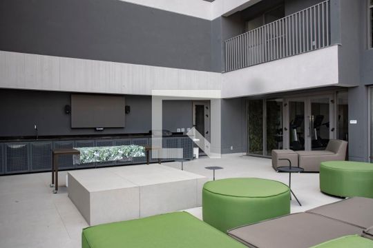 Área comum - Cine lounge de kitnet/studio à venda com 1 quarto, 21m² em Vila Clementino, São Paulo