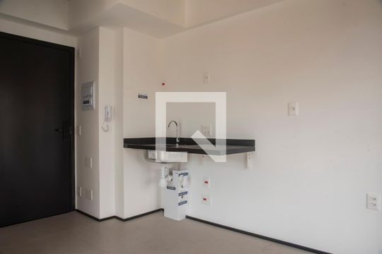 Cozinha de kitnet/studio à venda com 1 quarto, 20m² em Vila Clementino, São Paulo