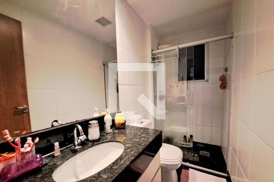 Banheiro Social de apartamento à venda com 3 quartos, 112m² em Buritis, Belo Horizonte