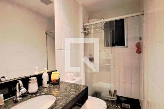Banheiro Social de apartamento à venda com 3 quartos, 112m² em Buritis, Belo Horizonte