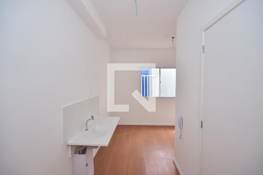 Cozinha de kitnet/studio à venda com 1 quarto, 17m² em Vila Andrade, São Paulo