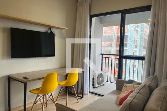Sala de apartamento para alugar com 1 quarto, 31m² em Pompeia, São Paulo