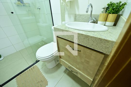 Banheiro do Quarto 2 de apartamento à venda com 2 quartos, 60m² em Setor Marista, Goiânia