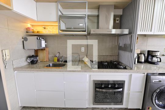 Cozinha de apartamento à venda com 2 quartos, 60m² em Setor Marista, Goiânia
