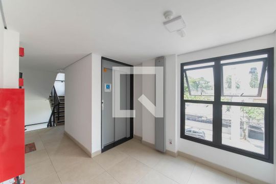 Hall Social de kitnet/studio à venda com 1 quarto, 60m² em Brooklin, São Paulo