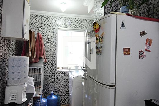 Cozinha e Área de Serviço de apartamento à venda com 2 quartos, 62m² em Vila Ferreira, São Bernardo do Campo