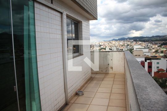Varanda Área Gourmet de apartamento à venda com 4 quartos, 200m² em Diamante, Belo Horizonte