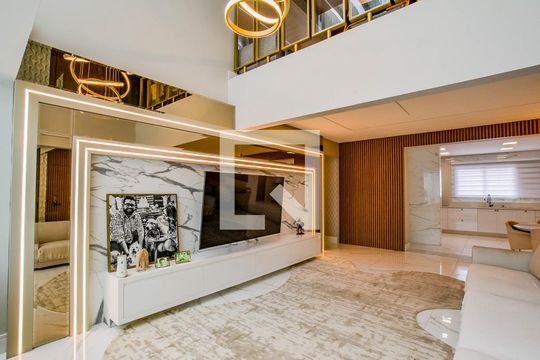 Sala 1 de apartamento à venda com 3 quartos, 345m² em Campestre, Santo André
