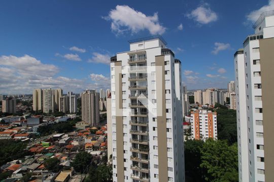 Vista da sacada de apartamento à venda com 3 quartos, 82m² em Vila Campo Grande, São Paulo