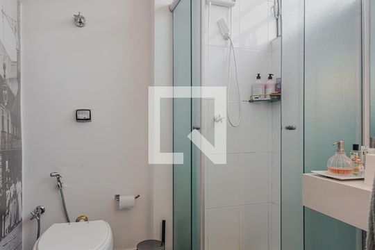 Banheiro da Suíte de apartamento à venda com 2 quartos, 101m² em Pinheiros, São Paulo