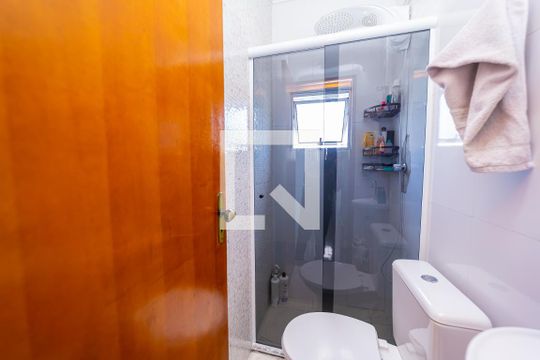 Banheiro do Quarto 1 de casa de condomínio à venda com 2 quartos, 86m² em Vila Ré, São Paulo