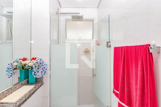 Banheiro da Suíte de apartamento à venda com 3 quartos, 102m² em Vila Gumercindo, São Paulo