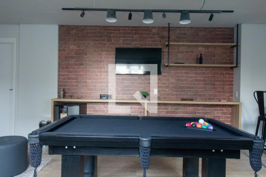Área comum - Sala de Jogos de apartamento para alugar com 2 quartos, 40m² em Jardim Caravelas, São Paulo