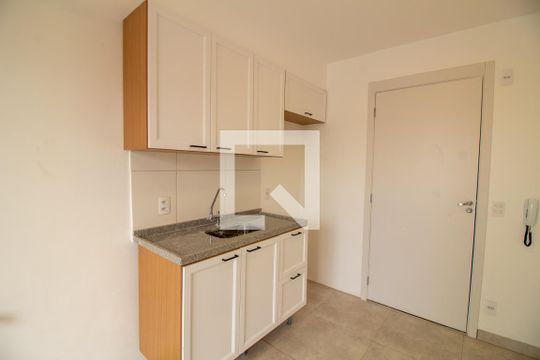 Cozinha de apartamento para alugar com 2 quartos, 40m² em Jardim Caravelas, São Paulo
