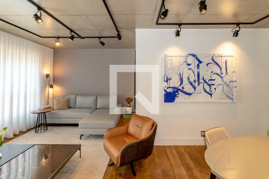 Sala de apartamento à venda com 1 quarto, 80m² em Itaim Bibi, São Paulo